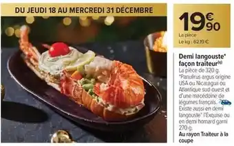 Carrefour Demi langouste façon traiteur offre