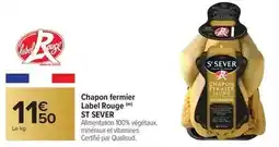 Carrefour Label rouge - chapon fermier offre