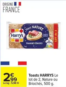 Carrefour Harry's - toasts offre