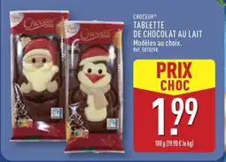 ALDI CHOCEUR Tablette de chocolat au lait offre