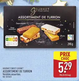 ALDI GOURMET FINEST CUISINE Assortiment de turron offre