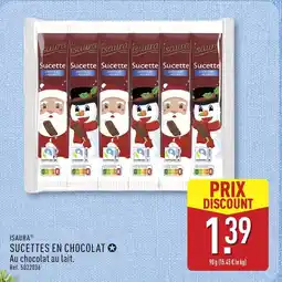 ALDI ISAURA Sucettes en chocolat offre