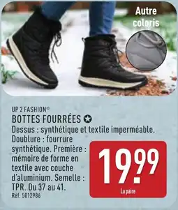 ALDI UP 2 FASHION Bottes fourrées offre