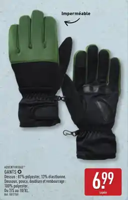 ALDI ADVENTURIDGE Gants offre