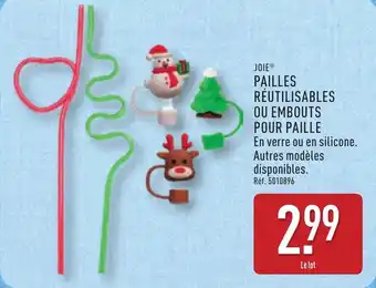 ALDI JOIE Pailles réutilisables ou embouts pour paille offre