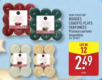 ALDI HOME CREATION Bougies chauffe-plats parfumées offre