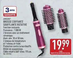 ALDI AMBIANO Brosse coiffante soufflante rotative offre