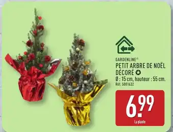 ALDI GARDENLINE Petit arbre de noël décoré offre