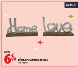 Auchan ACTUEL Déco à poser mot offre