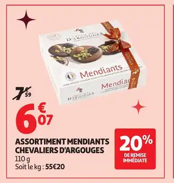 Auchan CHEVALIERS D'ARGOUGES Assortiment mendiants offre