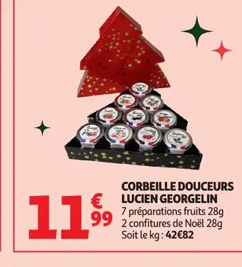 Auchan LUCIEN GEORGELIN Corbeille douceurs offre