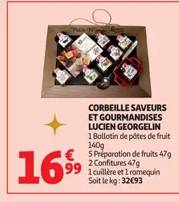 Auchan LUCIEN GEORGELIN Corbeille saveurs et gourmandises offre