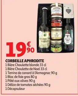 Auchan Corbeille aphrodite offre