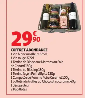 Auchan Coffret abondance offre