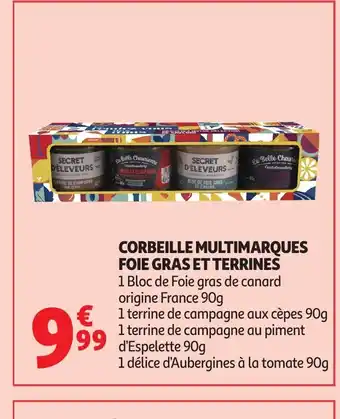 Auchan Corbeille multimarques foie gras et terrines offre