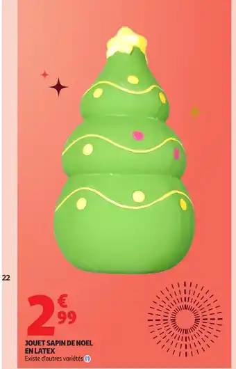 Auchan Jouet sapin de noel en latex offre