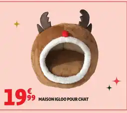Auchan Maison igloo pour chat offre