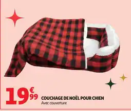 Auchan Couchage de noël pour chien offre
