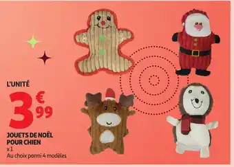 Auchan Jouets de noël pour chien offre
