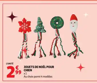 Auchan Jouets de noël pour chien offre