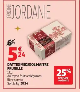 Auchan MAITRE PRUNILLE Dattes medjool offre