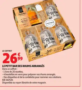 Auchan Le petit bar des rhums arrangés offre