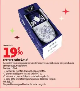 Auchan Coffret boîte à thé offre