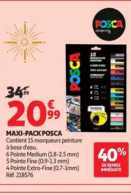 Auchan POSCA Maxi-pack offre