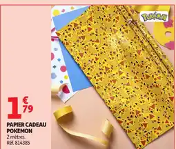 Auchan Papier cadeau pokemon offre