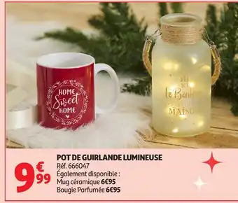 Auchan Pot de guirlande lumineuse offre