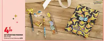 Auchan Set d'écriture pokemon offre