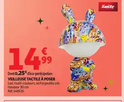 Auchan XAMLITE Veilleuse tactile à poser offre