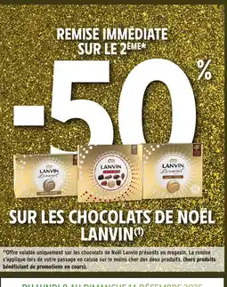 Intermarché Express LANVIN Sur les chocolats de noël offre