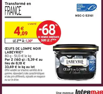 Intermarché Express LABEYRIE Œufs de lompe noir offre
