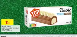 Intermarché Express TOP BUDGET Bûche glacée goût vanille et chocolat offre
