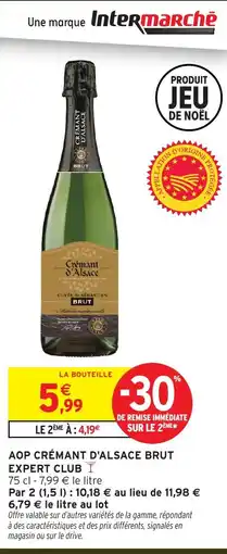Intermarché Express Aop crémant d'alsace brut expert club offre