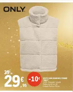 E.Leclerc Sport ONLY Veste sans manches femme offre