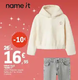 E.Leclerc Sport NAME IT Sweat fill offre