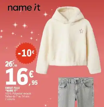 E.Leclerc Sport NAME IT Sweat fill offre