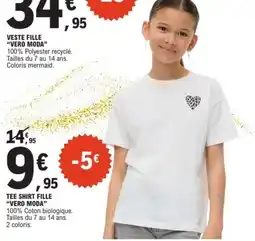 E.Leclerc Sport VERO MODA T shirt fille offre