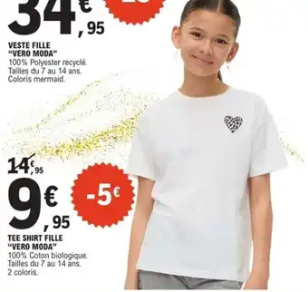 E.Leclerc Sport VERO MODA T shirt fille offre