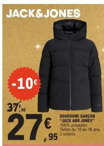 E.Leclerc Sport JACK AND JONES Doudoune garçon offre