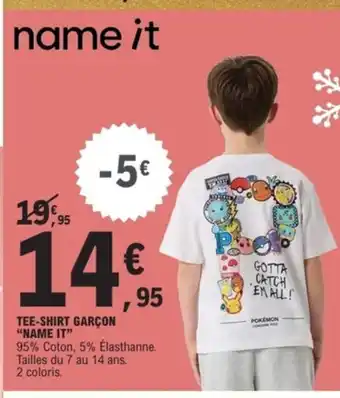 E.Leclerc Sport NAME IT Tee-shirt garçon offre