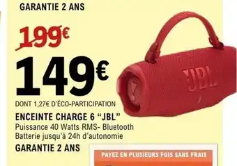 JBL Enceinte charge 6