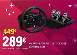 E.Leclerc Espace Culturel Volant + pédalier "logitech g923" offre
