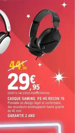 E.Leclerc Espace Culturel Casque gaming ps hs recon 70 offre