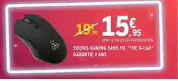 E.Leclerc Espace Culturel THE G-LAB Souris gaming sans fil offre