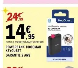 E.Leclerc Espace Culturel Powerbank 10000mah keyouest offre