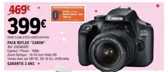 E.Leclerc Espace Culturel CANON Pack reflex offre