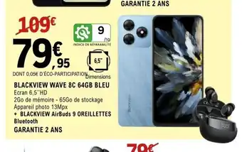 E.Leclerc Espace Culturel BLACKVIEW Wave 8c 64gb bleu offre